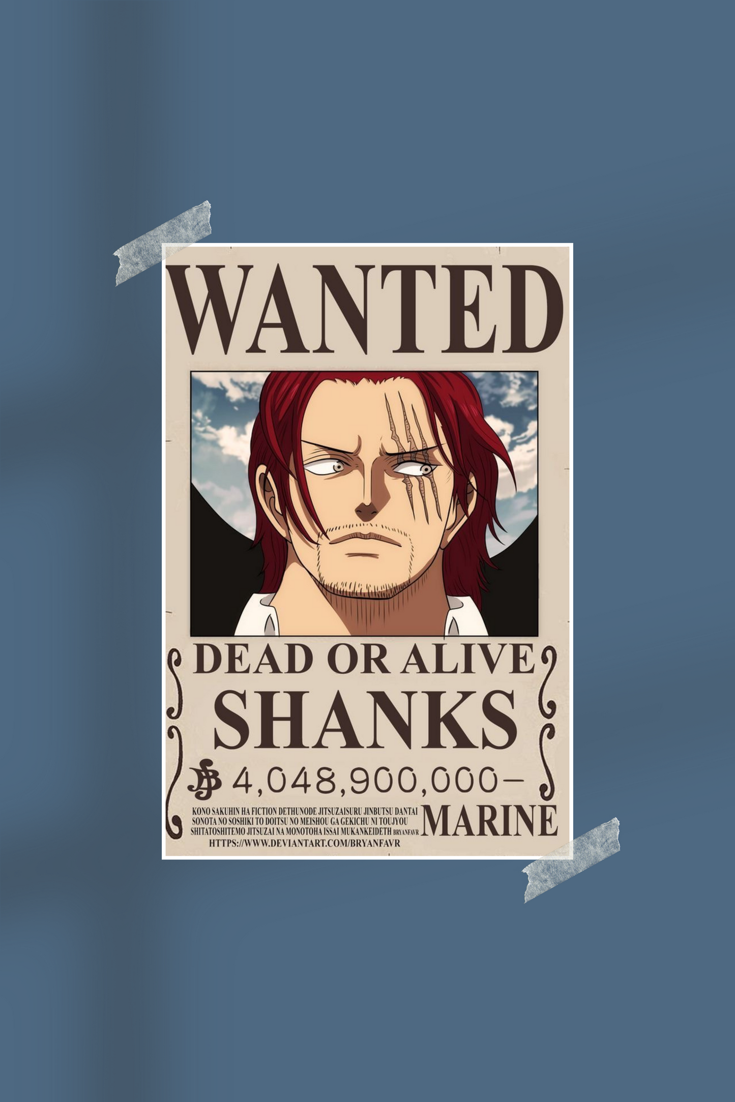 Shanks | One Piece | #4594 | Anime Poster