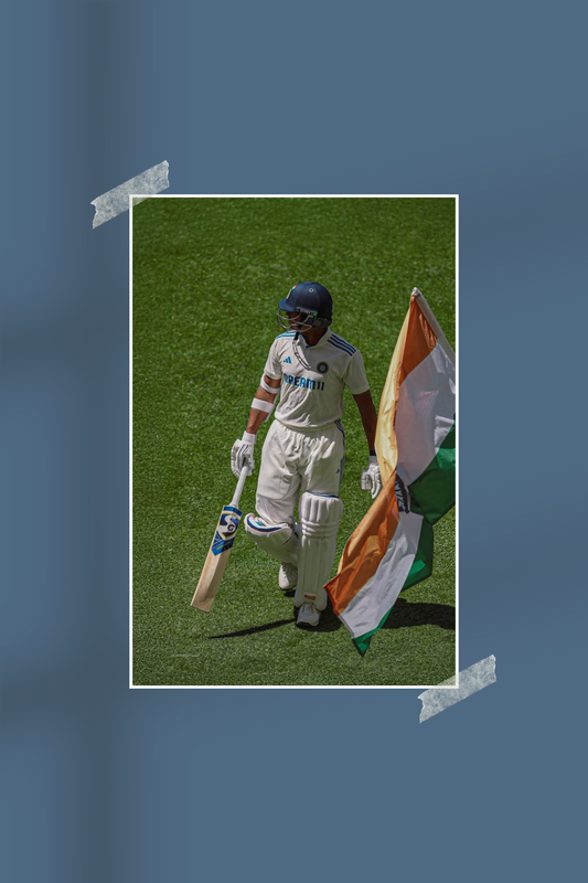 Yashasvi Jaiswal | #0391 | BGT 2024-25 | Cricket | Sports Poster