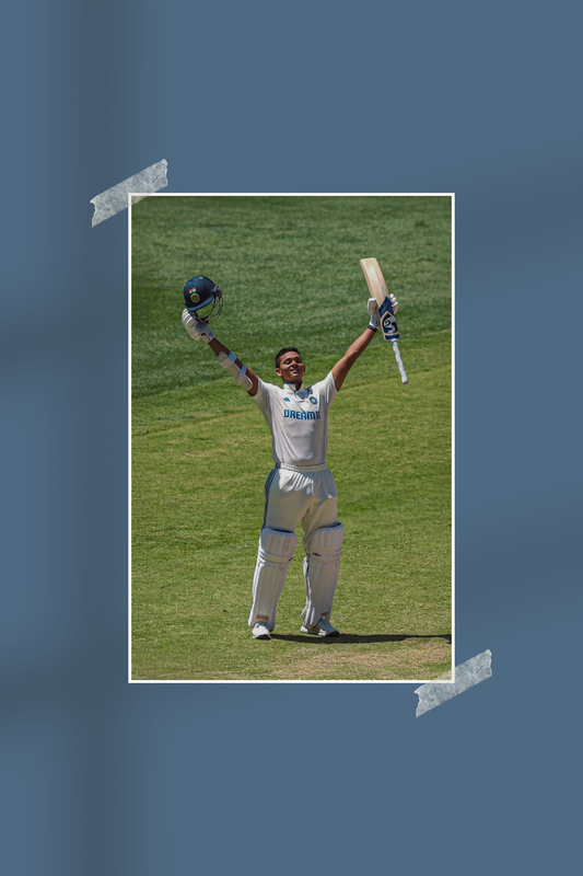 Yashasvi Jaiswal | #0389 | BGT 2024-25 | Cricket | Sports Poster