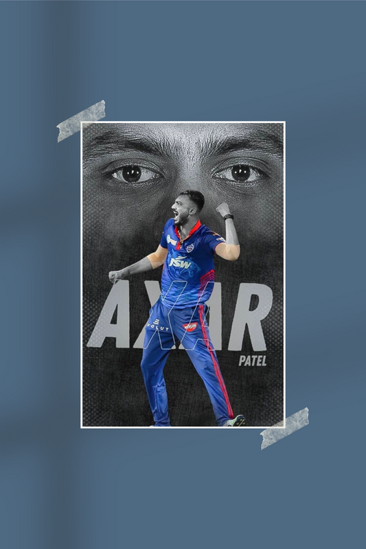 Axar Patel | #3760 | Cricket | Sports Poster
