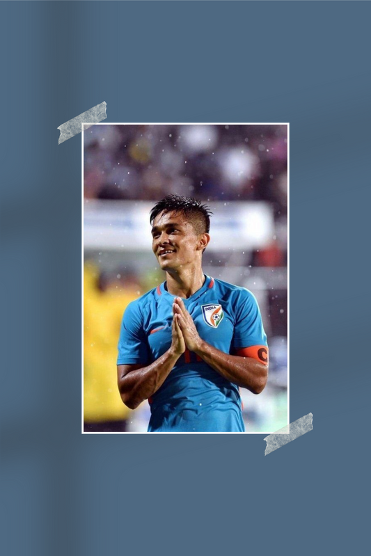Sunil Chhetri | #0082 | Football | Sports Poster