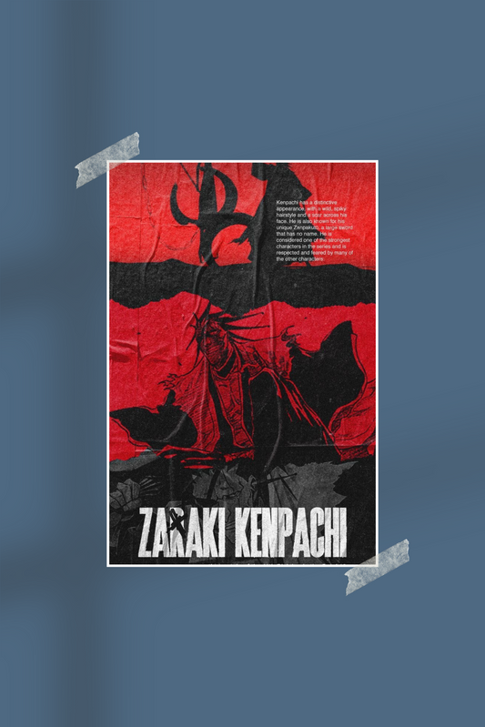 Kenpachi Zaraki | Bleach | #5641 | Anime Poster
