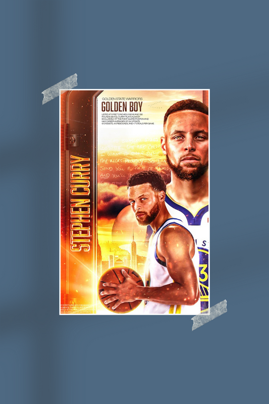 Stephen Curry | #4898 | Basketball | Sports Poster