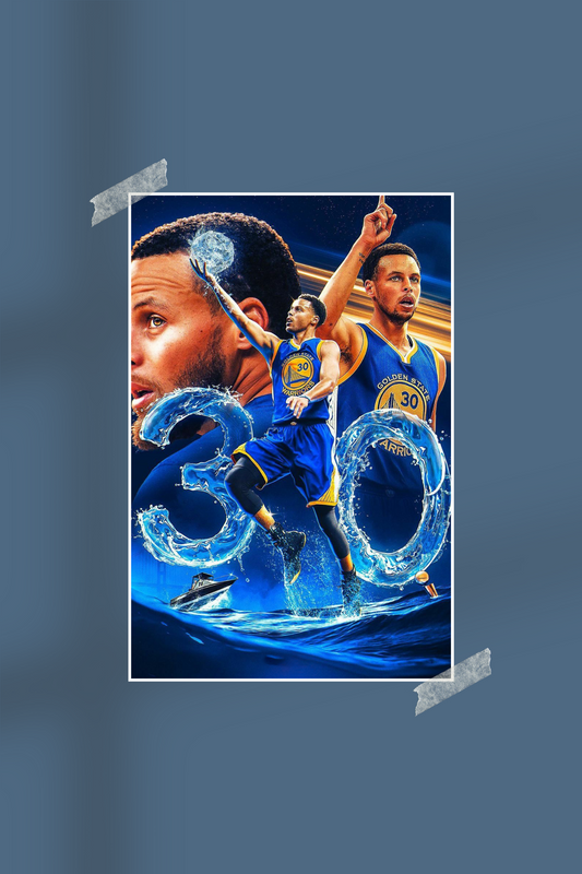 Stephen Curry | #4939 | Basketball | Sports Poster