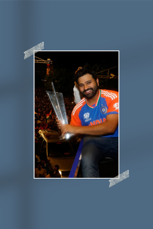 Rohit Sharma | #7732 | Champions | Cricket | Sports Poster