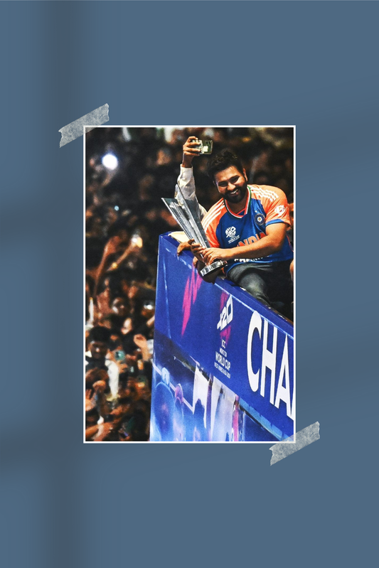 Rohit Sharma | #7742 | Champions | Cricket | Sports Poster