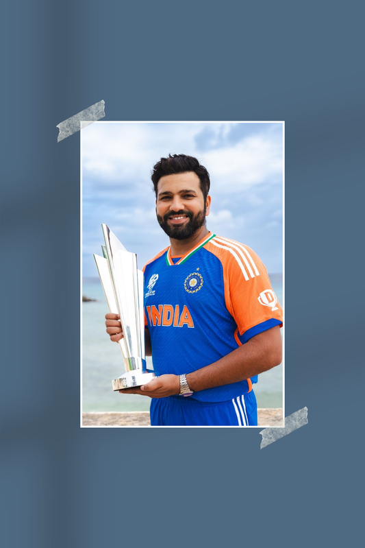 Rohit Sharma | #7794 | Champions | Cricket | Sports Poster