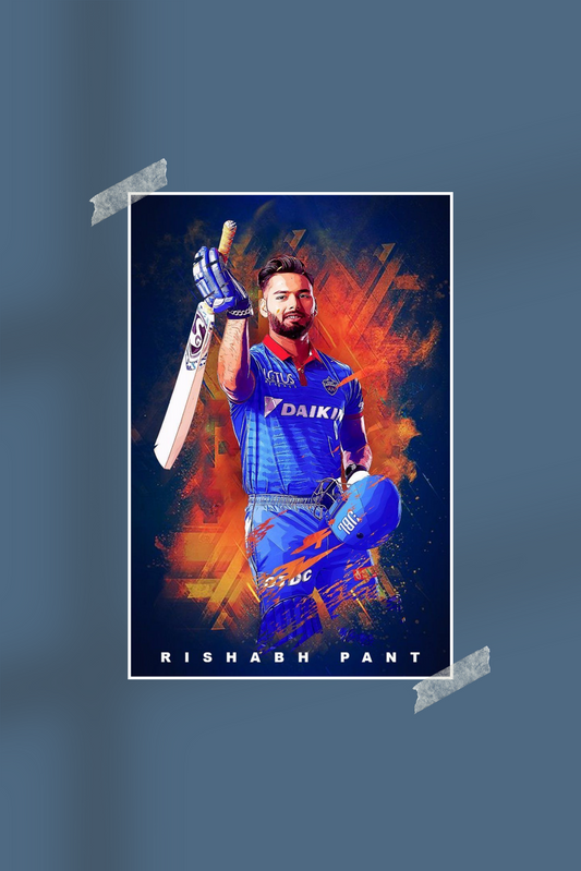 Rishabh Pant | #3756 | Cricket | Sports Poster