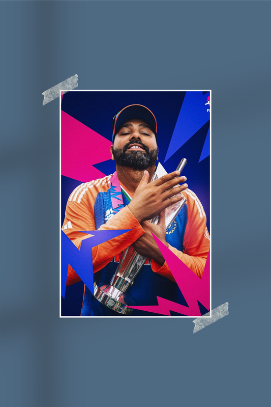 Rohit Sharma | #7752 | Champions | Cricket | Sports Poster