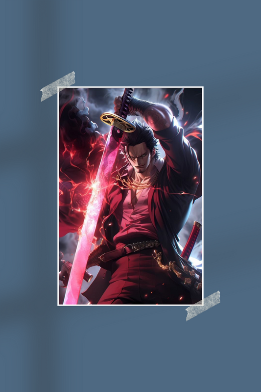 Dracule Mihawk | One Piece | #4687 | Anime Poster