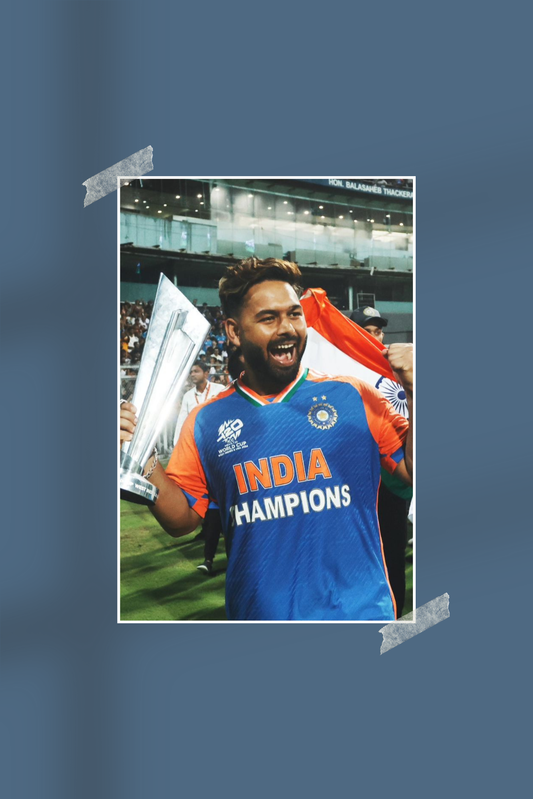 Rishabh Pant | #7736 | Champions | Cricket | Sports Poster