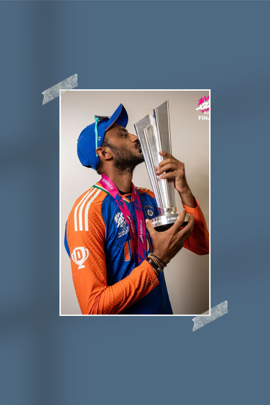 Axar Patel | #7749 | Champions | Cricket | Sports Poster