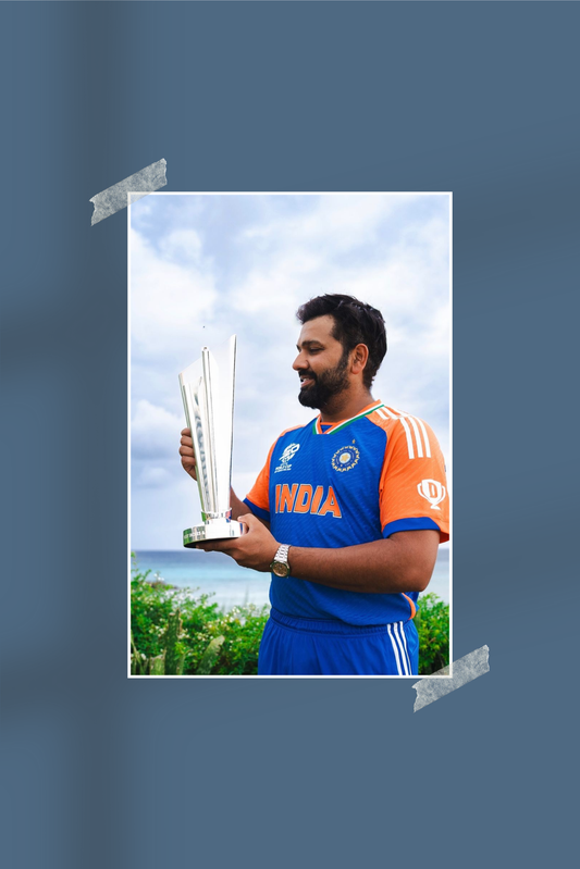 Rohit Sharma | #7795 | Champions | Cricket | Sports Poster